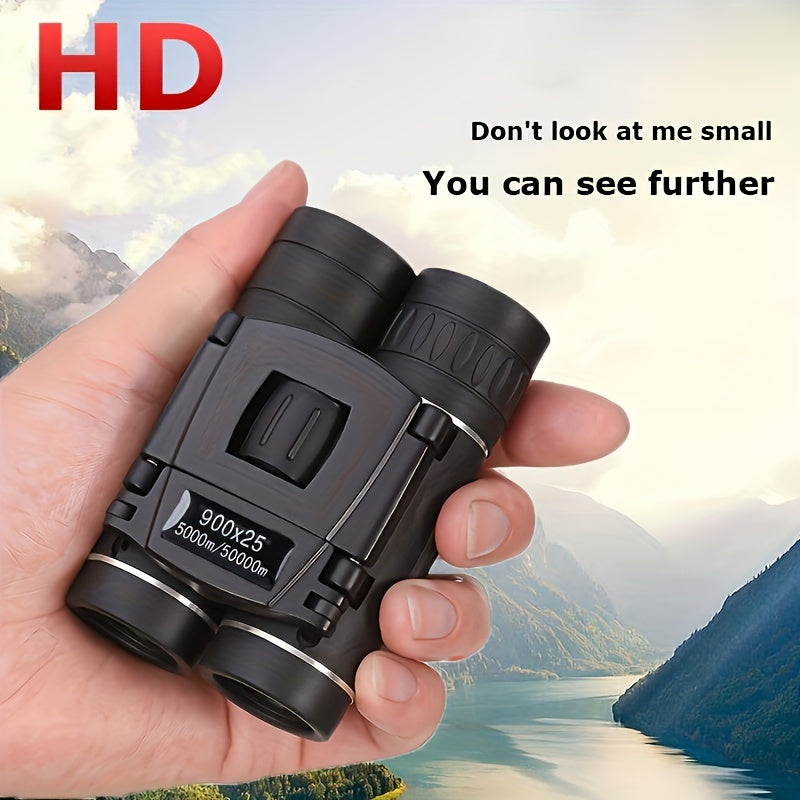 900 25 Compact Binoculars HD Portable For Bird Watching Travel Sightseeing