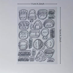 Kitchen Series Clear Stamp for DIY Scrapbook Decoration