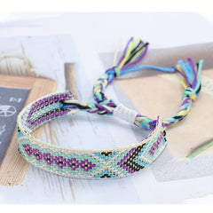 Nepalese Ethnic Style Woven Bracelet Colorful Tassel Friendship Bracelet