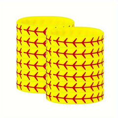 12pcs Softball Bracelet Wristband Silicone Rubber Bracelet Softball Team Gift