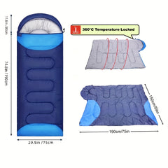 Double Colors Outdoor Camping Sleeping Bag for Mountaineering Hiking Camping