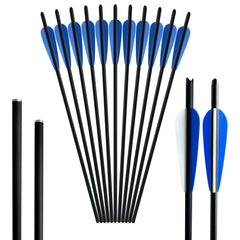 12pcs 20 inch Carbon Fiber Shield Feather Bowfishing Accessory