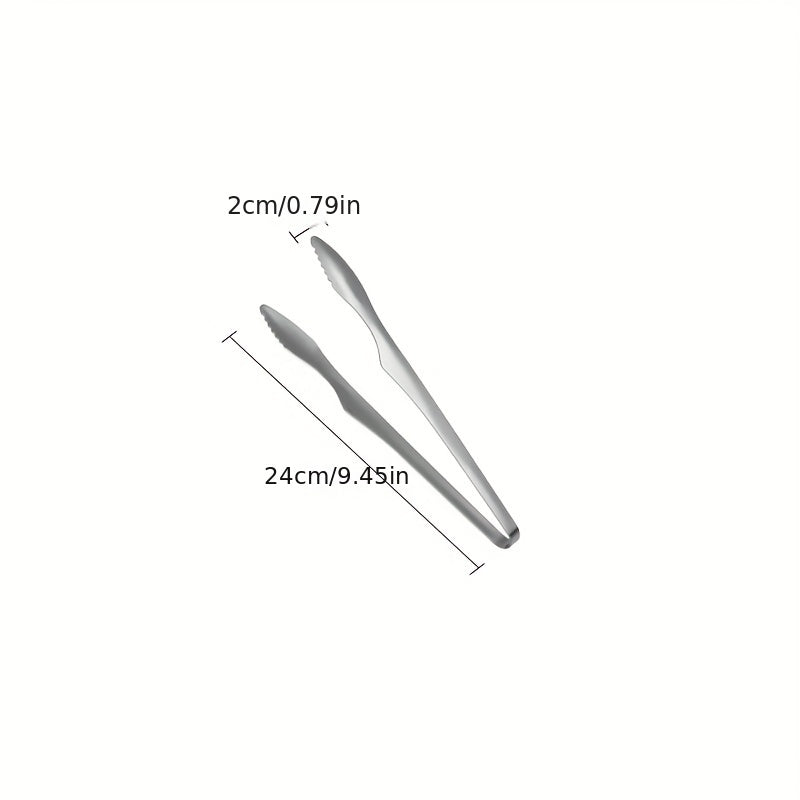 Stainless Steel Food Tongs, Anti-scalding BBQ Clip, Salad & Grilling Tongs