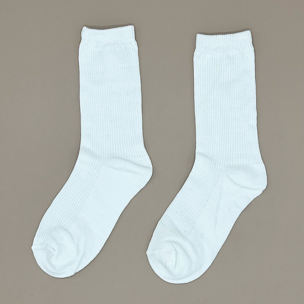 3 Pairs Women's Basic Mid Tube Socks - Unisex