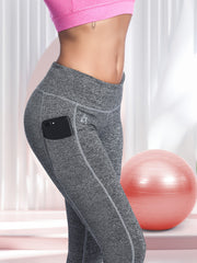 Butt Lifting Yoga Pants Mid Stretch Pocket Running Fitness Activewear
