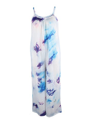 Boho Tie dye Spaghetti Jumpsuit Casual Streetwear Outfit