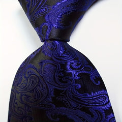 Paisley Tie Men's Set Pink Red Orange Woven