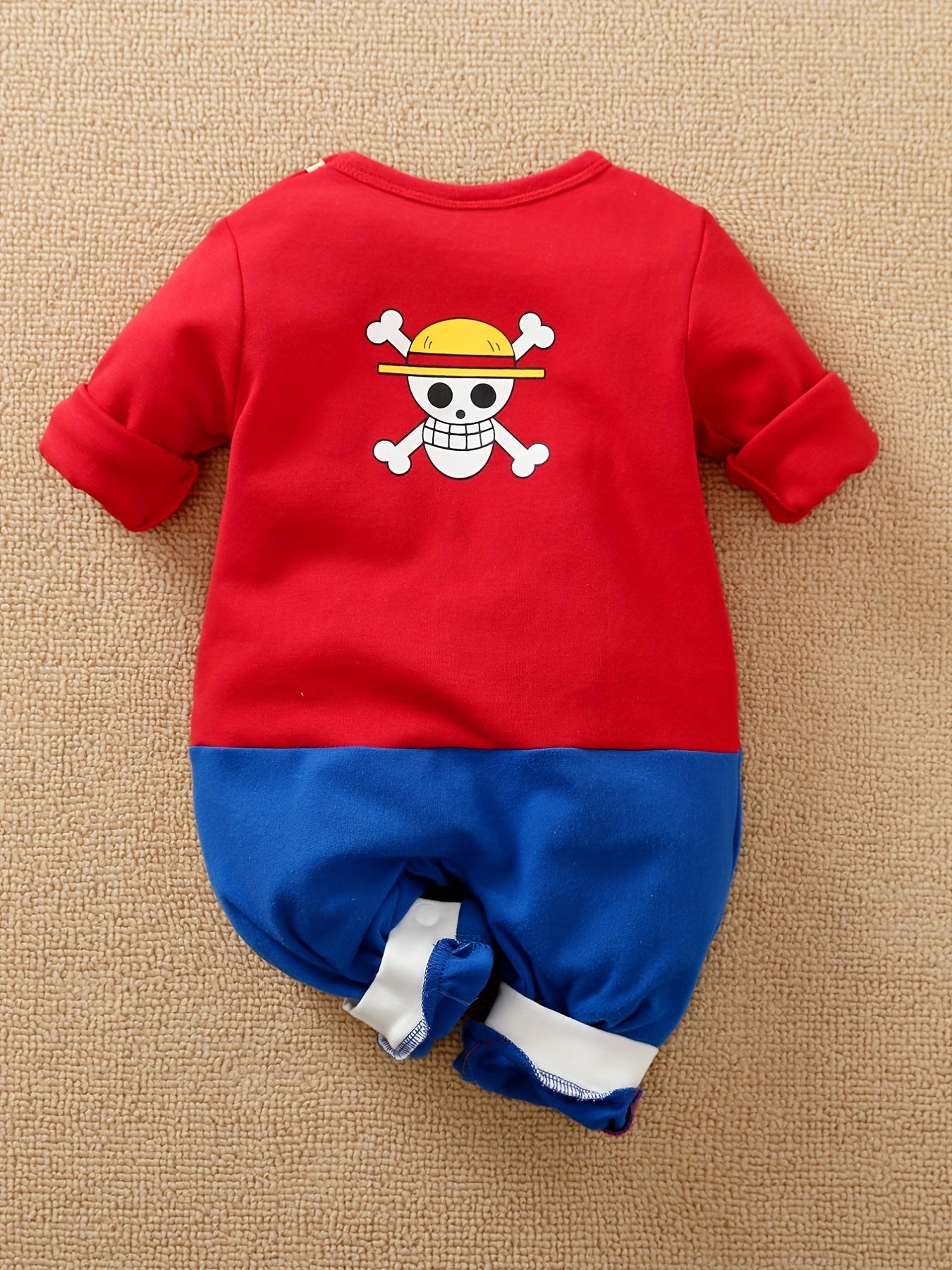 Muscle Anime Funny Long Sleeved Baby Jumpsuit Cotton Romper