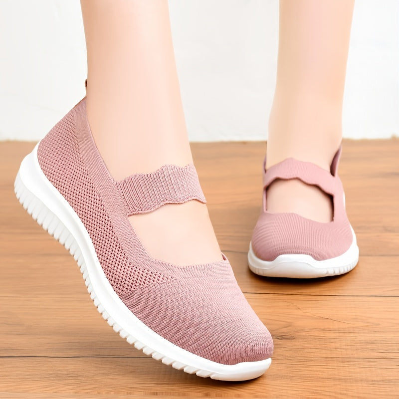 Women's Mesh Slip On Sneakers Low Non-slip Shoes