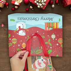 11pcs Christmas Tote Gift Bags Handles Reusable Non woven