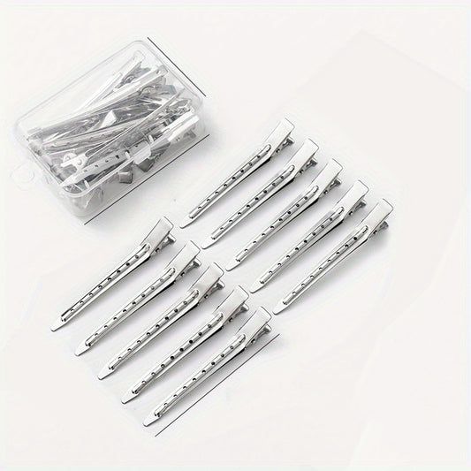 10pcs Metal Hair Clips Non Slip Hair Slides Duckbill Clip Salon Hair Accessory