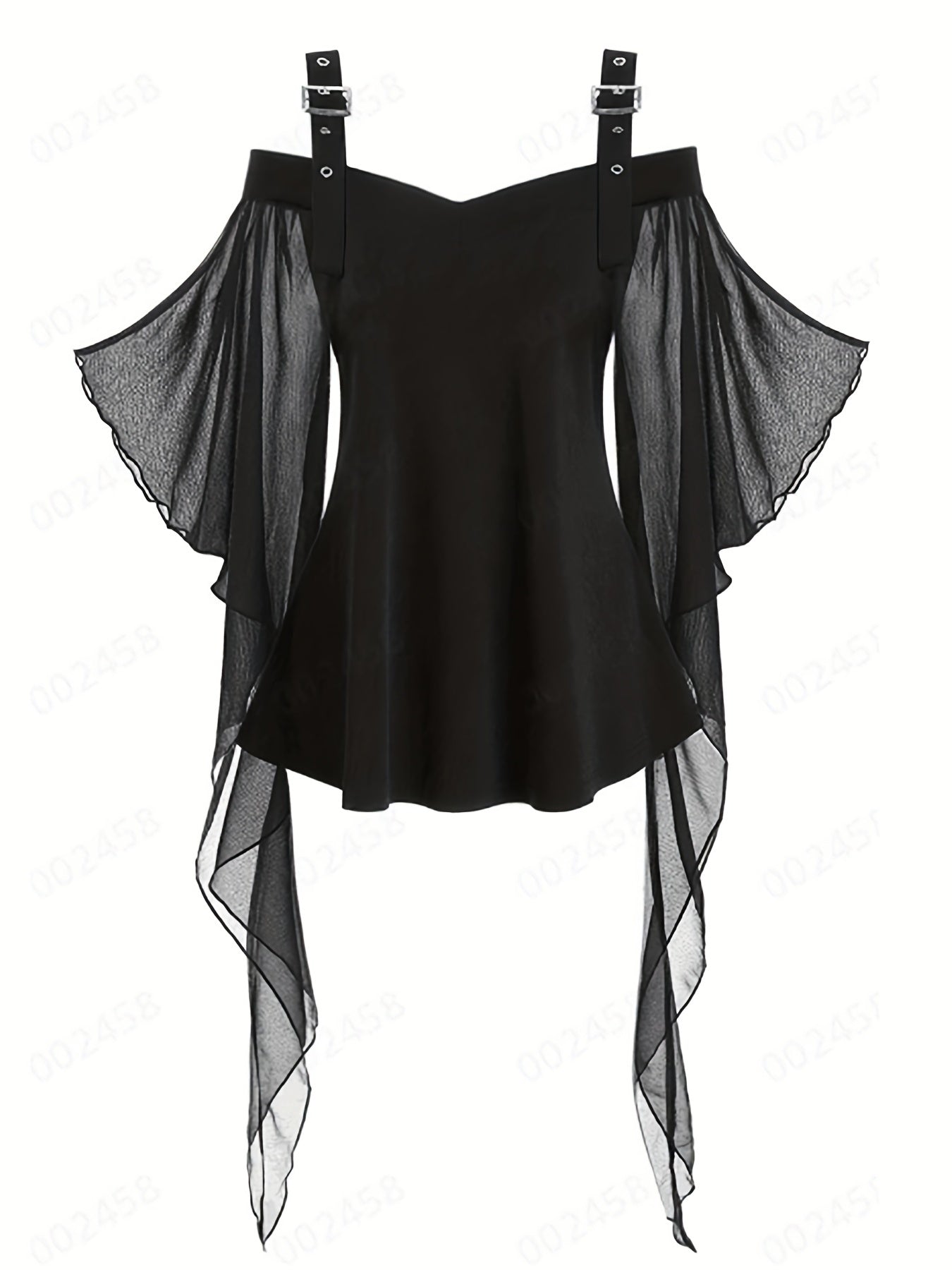 Vintage Ruffle Trim Cosplay Blouse Halloween Costume
