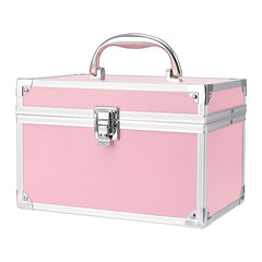 Portable Aluminum Makeup Case Cosmetic Organizer Box