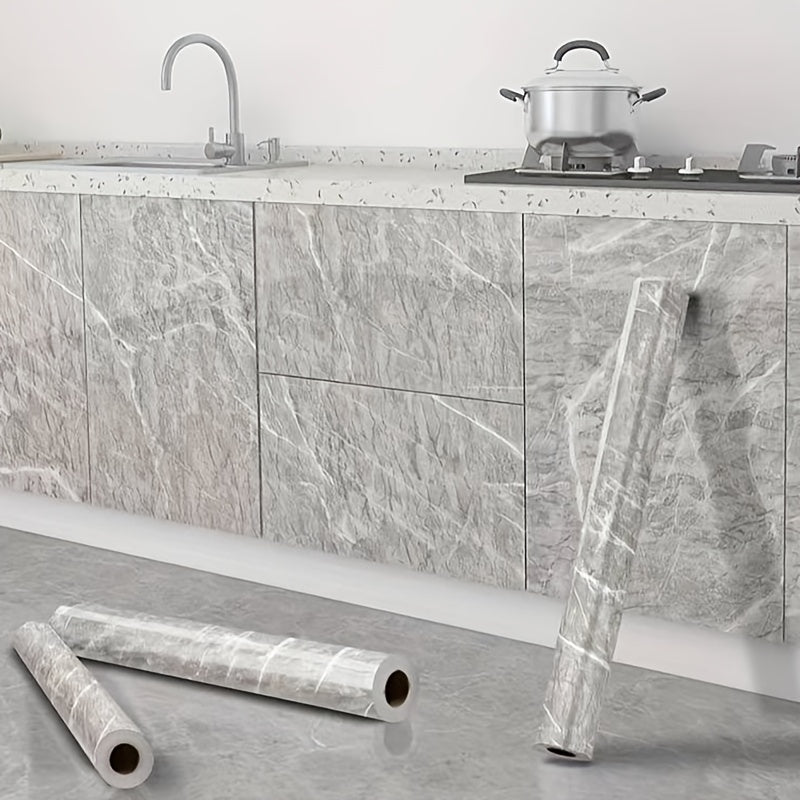 Marble Pattern Self Adhesive Wallpaper for Kitchen Countertop
