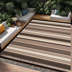 Striped Pattern Area Rug Soft Non Slip Easy to Clean