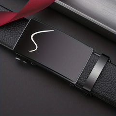 Men's PU Leather Business Belt - Formal Dress Pants - Gift for Father