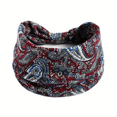 Wide Boho Hair Bands Sweatband For Yoga Running Sports