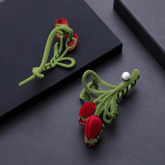 Velvet Tulip Faux Pearl Hair Claw Clip Strong Hold Grip Hair Jaw Clip