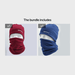 Men's Winter Windproof Mask Neck Cover Hat Dual purpose Plus Velvet