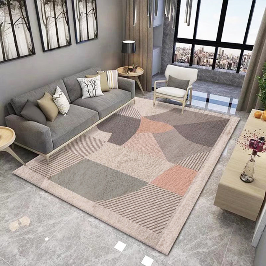 Soft Faux Cashmere Area Rug Non Slip Machine Washable Anti Fatigue Mat