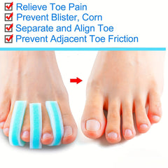 Foam Sponge Toe Separator 10pcs for Corns Overlapping Toes
