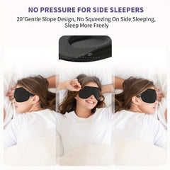 Boniesun Blackout Sleep Mask for Women Men with Carry Bag Mini Size