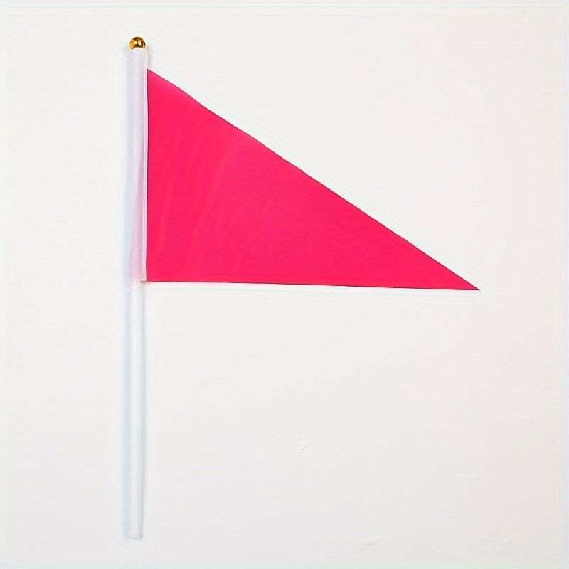 1pc Small Colored Flags Triangular Small Red Flags Waving Flags