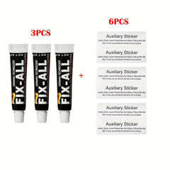 6pcs Punch All-Purpose Glue Strong Adhesion for Plastic Metal Glass Ceramic DIY