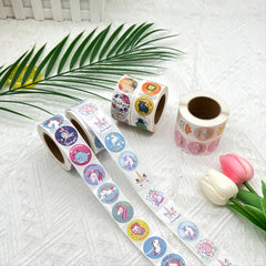 500pcs 1in Small Round Stickers, Cartoon Design for Gifts, Books, Water Bottles