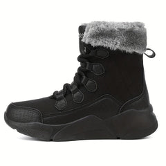 Waterproof Plush Lined Snow Boots Thermal Tactical Military High Top Boots