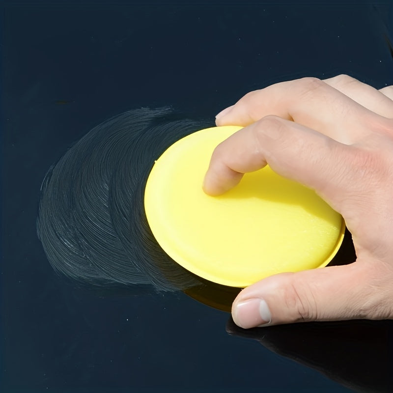 6pcs Car Round Waxing Polish Sponges High Density Foam Applicator Pads