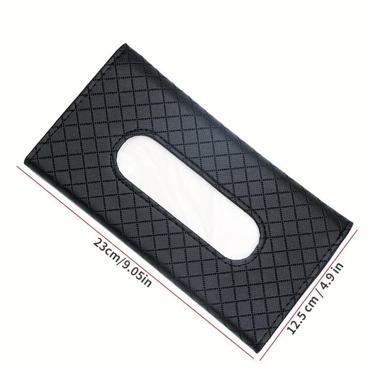 Car PU Leather Tissue Box & Sun Visor Hanging Storage Box