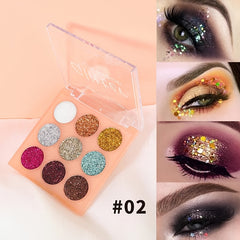 Glitter Eyeshadow Palette Mineral Ultra Shimmer Brightening Long Lasting