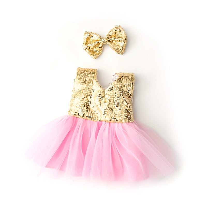 Peach & Yellow Tulle Skirt Doll Clothes for 17-18 Inch Girl Reborn Dolls