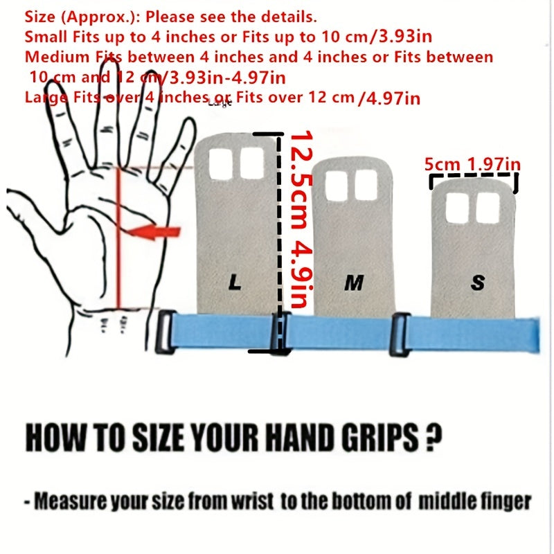 Leather Weightlifting Hand Protector Gloves - Improve Grip, Protect Hands