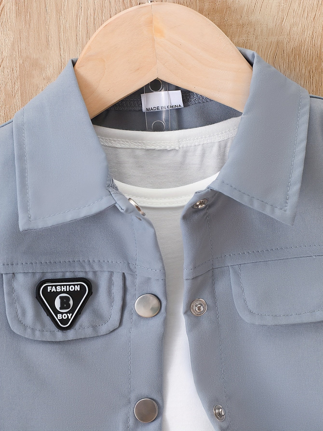 Baby Boy's Shorts Set Single Breasted Shirt & Shorts Outfit