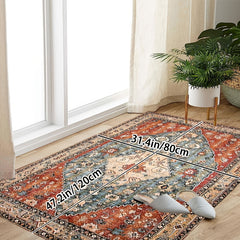 Boho Tribal Area Rug Soft Living Room Mat Vintage Washable Indoor Floor Carpet