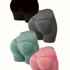 4pcs Quick Dry Fitness Shorts Seamless High Waist Tummy Control Yoga Leggings