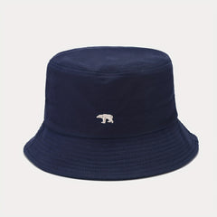 Bear Embroidery Bucket Hat Sun Protection Outdoor Travel