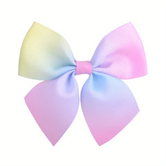 Sweet Gradient Ribbon Bow Hair Clips for Girls