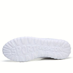 Women's Knitted Sports Shoes Lace Up Low Top Outdoor Running Shoes