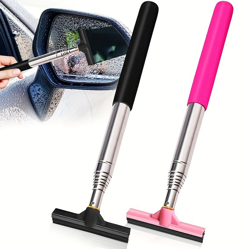 Car Rearview Mirror Wiper Telescopic Bracket Scraper