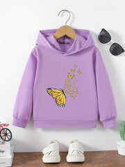 Butterfly Graphics Pullovers For Girls Youth Girls' Hoodie Sweatshirt