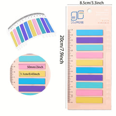 200 Assorted Translucent Sticky Notes Index