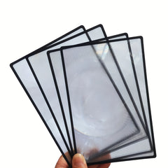 4pcs PVC Magnifying Glass 180x120 Business Card Type
