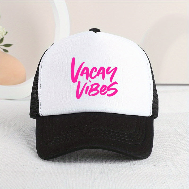 Kids VACAY Embroidery Mesh Baseball Cap Outdoor Sport