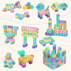 130pcs Kids' Building Blocks Toy Set Educational Creative Connector