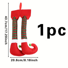Christmas Elf Leg Decoration Hanging Ornament Tree Decor