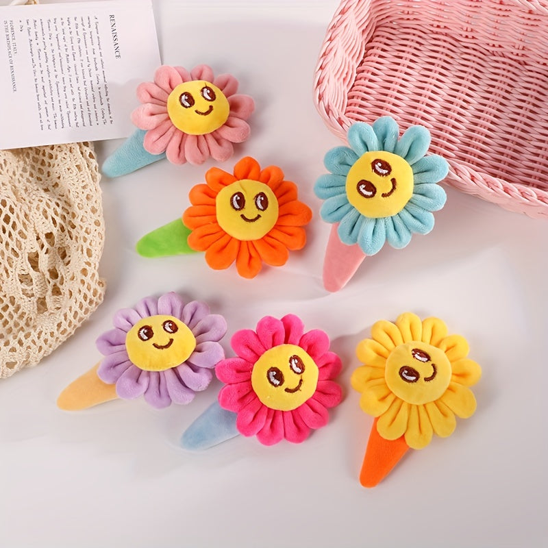 Kids' Sunflower Plush Hair Clip for Girls