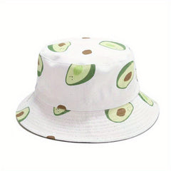 Reversible Bucket Hat Summer Travel Beach Sun Hat Bucket Hat For Men Cotton